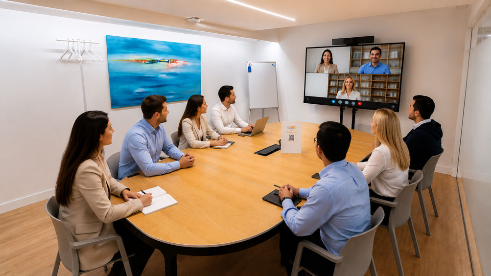Salas de reuniones en Oviedo y Gijón con videoconferencia para empresas