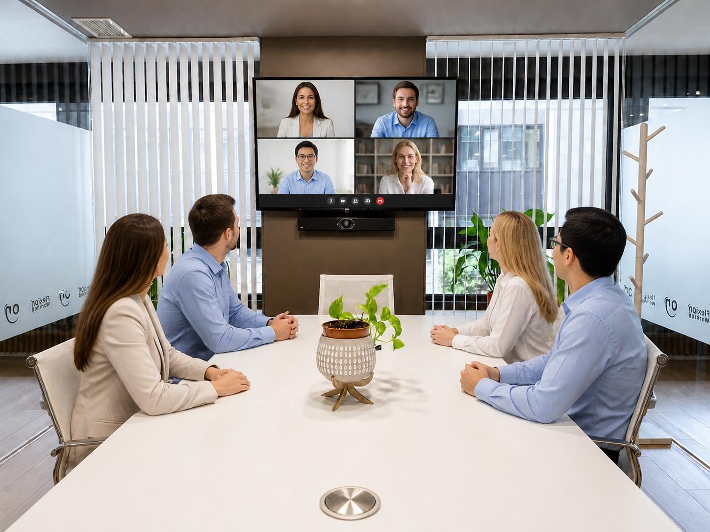 Salas de reuniones en Oviedo y Gijón con videoconferencia para empresas